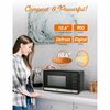 Commercial Chef 0.9 cu ft. Countertop Microwave Oven, Stainless Steel CHM9MS